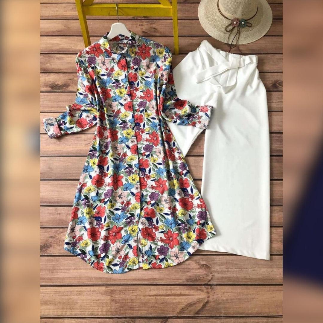 Multi-Color Reddish Floral