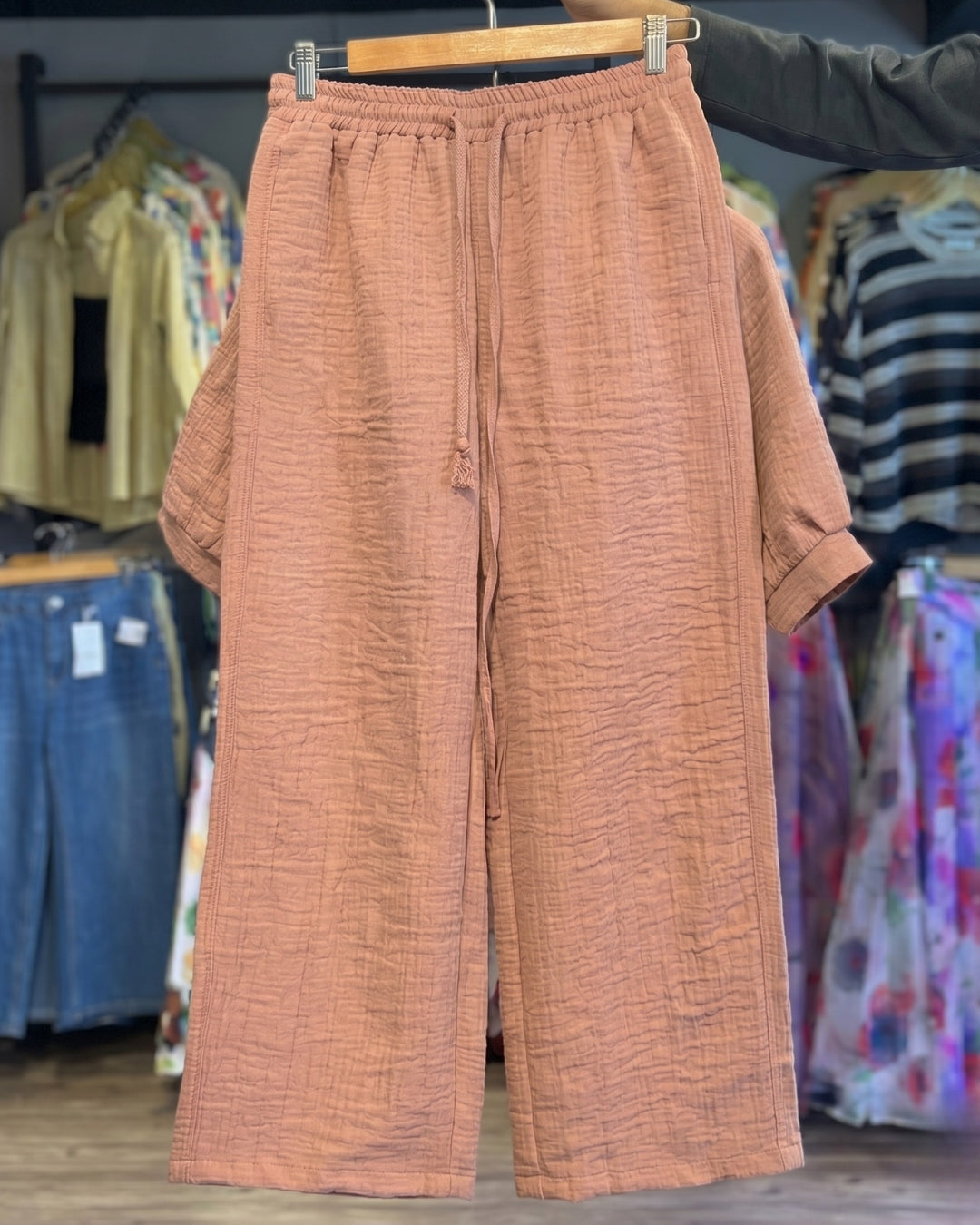 Ziya - Dusty Rose Embroidered Co-ord